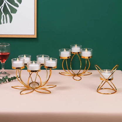 Metal Candlestick Holder – Golden light for quiet, graceful moments