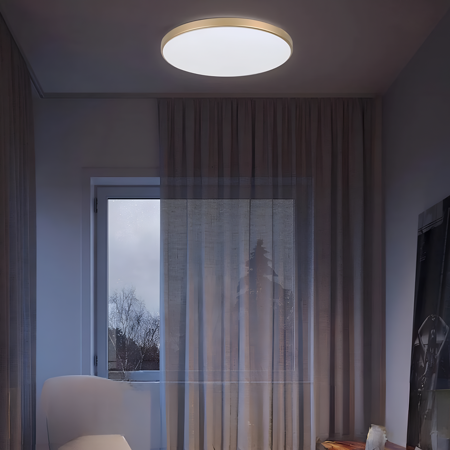 Moderne LED-plafondlamp – Slank, helder en waterdicht ontwerp